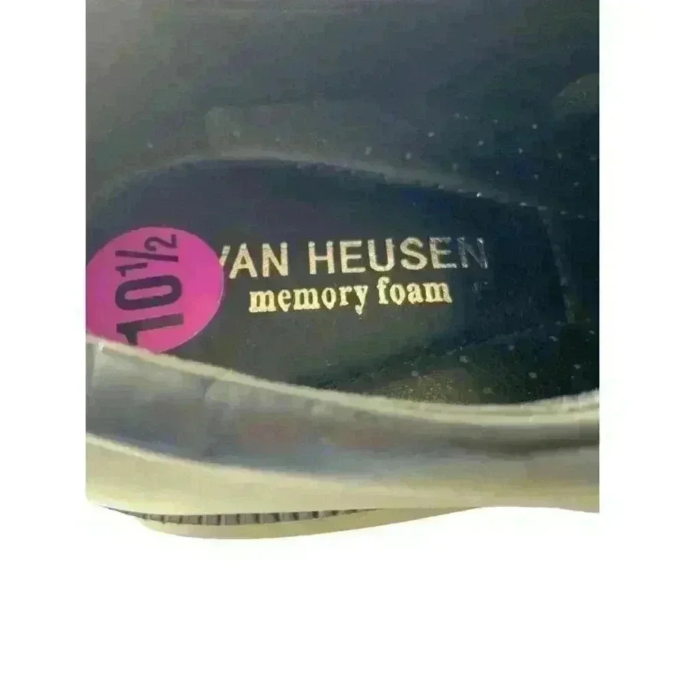Van Heusen Dress Shoes Mens Size 10.5 Wide Memory Foam Non-Slip Comfortable